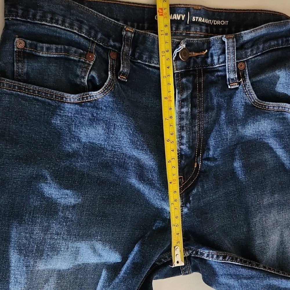 Old Navy Jeans Mens size 33 x 30 tag size actual measurments 29.5 Denim
